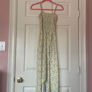 Faded Rose sun dress flower printed
